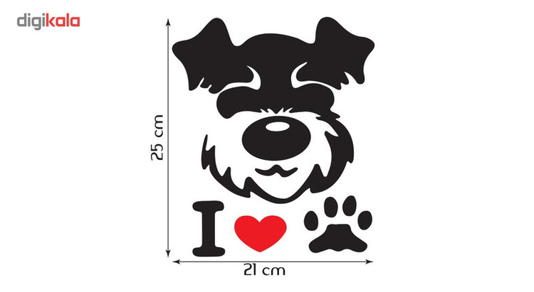 برچسب دکوگراف مدل Dog کد 109 مجموعه ی دو عددی تولیدی مستر لوکسینو