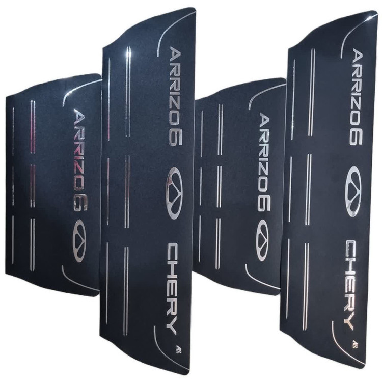 برچسب پارکابی خودرو امیران اسپرت طرح چرم کد 2025037 مناسب برای آریزو 6 مجموعه 4 عددی تولیدی مستر لوکسینو
