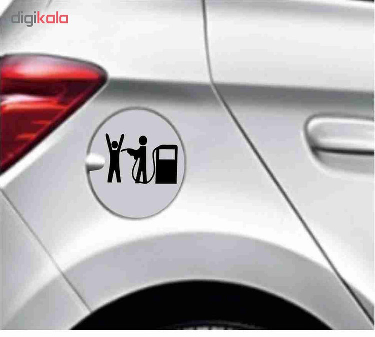 برچسب بدنه خودرو طرح باک بنزین کد 49 مجموعه 4 عددی تولیدی مستر لوکسینو