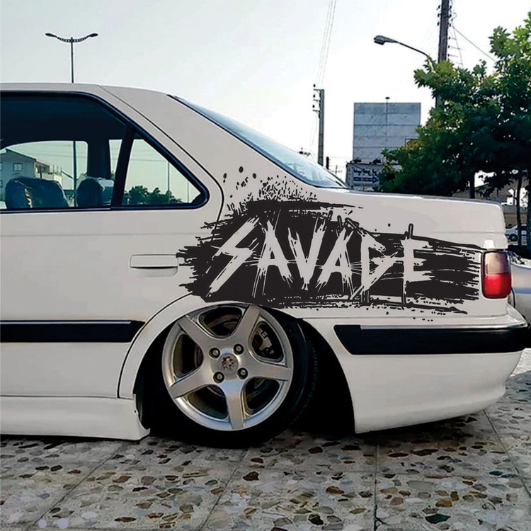 برچسب بدنه خودرو طرح SAVAGE مدل SA تولیدی مستر لوکسینو
