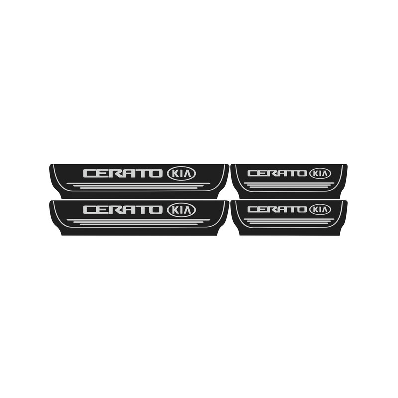 برچسب پارکابی خودرو مدل kia-serato طرح چرم مجموعه 4 عددی (تولیدی مستر لوکسینو)