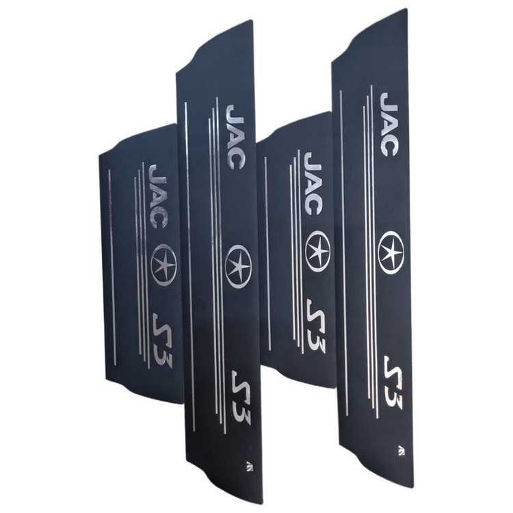 برچسب پارکابی خودرو طرح چرم کد 2025046 مناسب برای جک S3 مجموعه 4 عددی تولیدی مستر لوکسینو