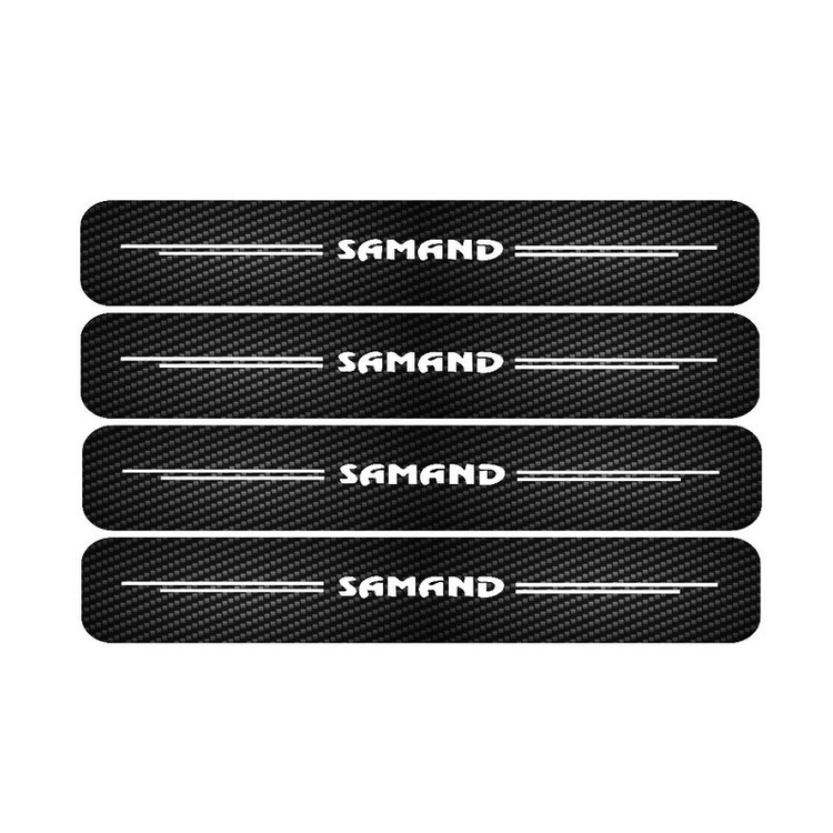 برچسب پارکابی خودرو مدل کربن کد SP143 مناسب برای سمند بسته 4 عددی تولیدی مستر لوکسینو
