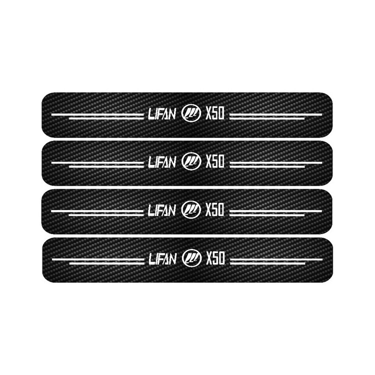 برچسب بدنه خودرو طرح پارکابی کربن کد SP146 مناسب برای لیفانX50 بسته 4 عددی تولیدی مستر لوکسینو
