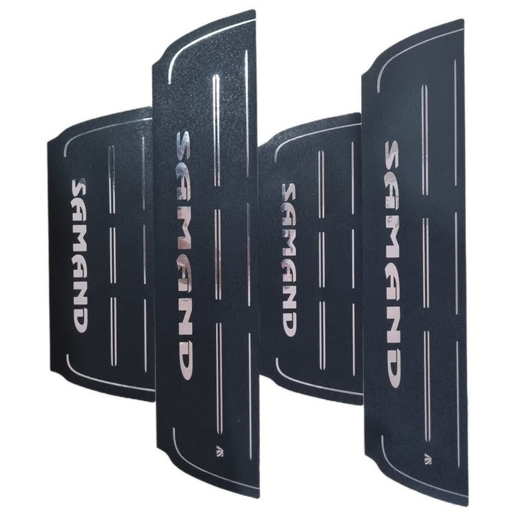 برچسب پارکابی خودرو طرح چرم کد 2025017 مناسب برای سمند مجموعه 4 عددی تولیدی مستر لوکسینو