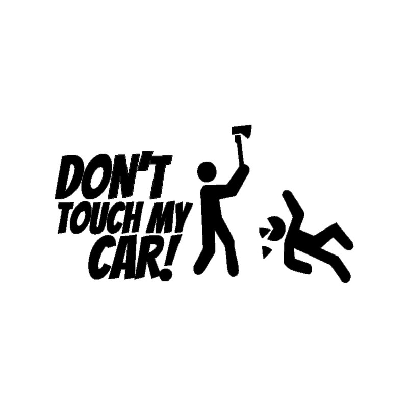 برچسب بدنه خودرو شیپرس طرح DONT TOUCH کد Sd004M تولیدی مستر لوکسینو
