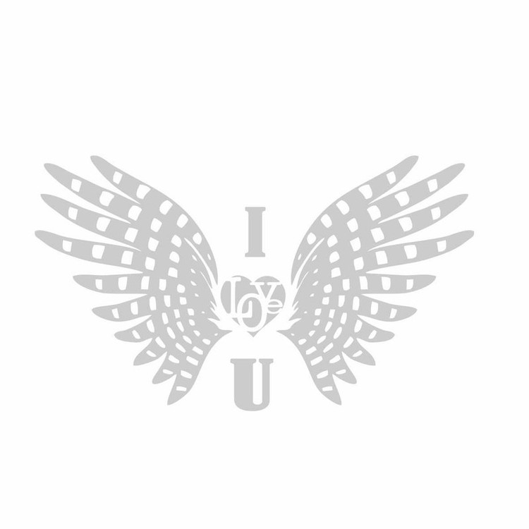 برچسب بدنه خودرو رادیانس طرح I Love کد B59 تولیدی مستر لوکسینو