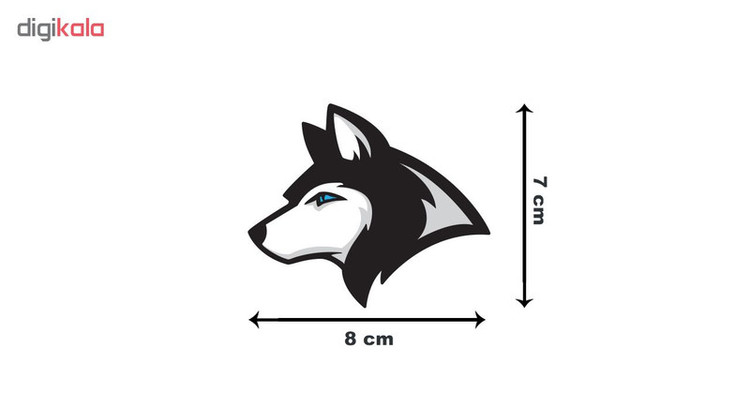 استیکر لپ تاپ گراسیپا طرح Wolf-01 تولیدی مستر لوکسینو