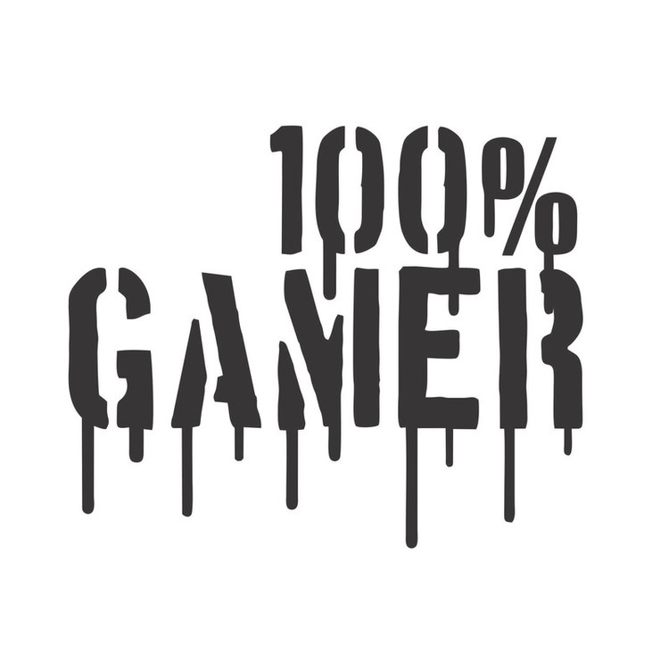 استیکر طرح GAMER 100 تولیدی مستر لوکسینو