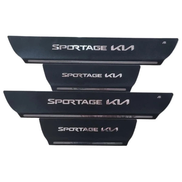 برچسب پارکابی خودرو استیک طرح چرم کد M352 مناسب برای کیا اسپورتیج مجموعه 4 عددی تولیدی مستر لوکسینو
