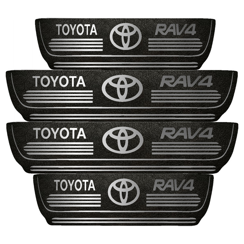 برچسب پارکابی خودرو مهدیار طرح چرم کد pka1030 مناسب برای تویوتا rav4 بسته 4 عددی تولیدی مستر لوکسینو