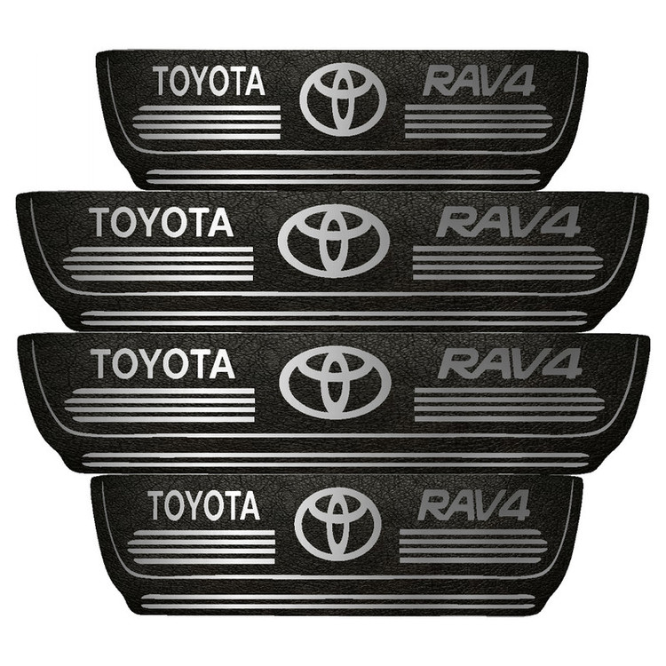 برچسب پارکابی خودرو مهدیار طرح چرم کد pka1030 مناسب برای تویوتا rav4 بسته 4 عددی تولیدی مستر لوکسینو