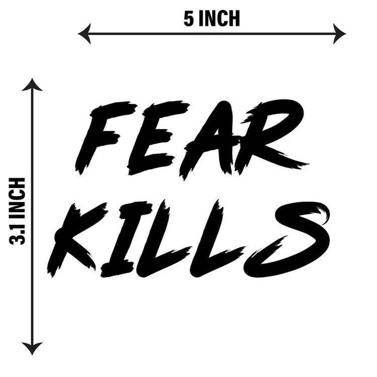 برچسب بدنه خودرو استیک طرح fear کد vi21 تولیدی مستر لوکسینو