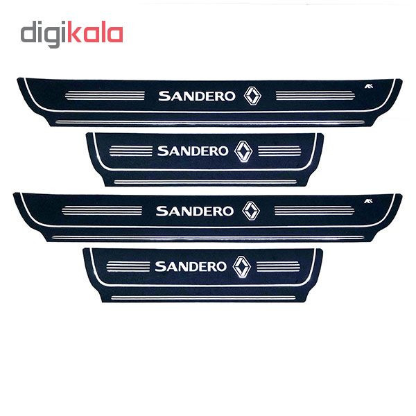 برچسب پارکابی خودرو کد SK050 مناسب برای رنو ساندرو مجموعه 4 عددی تولیدی مستر لوکسینو