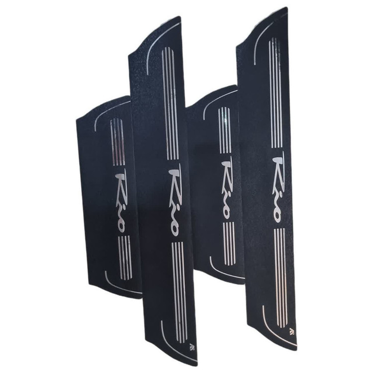 برچسب پارکابی خودرو امیران اسپرت طرح چرم کد 2025044 مناسب برای ریو مجموعه 4 عددی تولیدی مستر لوکسینو