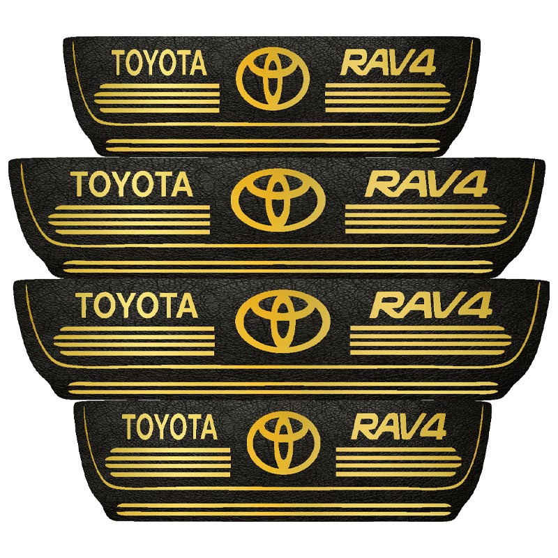 برچسب پارکابی خودرو مهدیار طرح چرم کد pkT108 مناسب برای تویوتا rav4 بسته 4 عددی تولیدی مستر لوکسینو