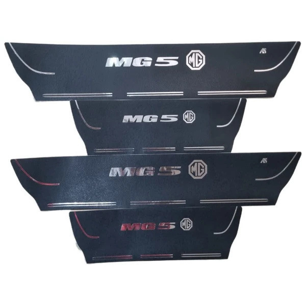 برچسب پارکابی خودرو استیک طرح چرم کد M358 مناسب برای MG5 مجموعه 4 عددی تولیدی مستر لوکسینو