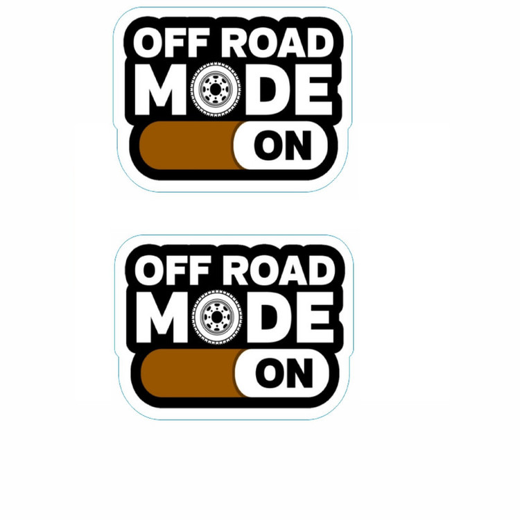برچسب بدنه خودرو طرح off road mode کد 20 بسته 2 عددی تولیدی مستر لوکسینو