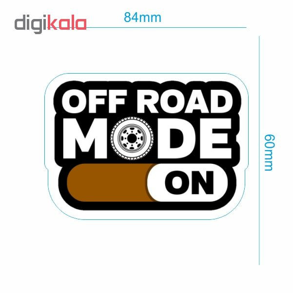 برچسب بدنه خودرو طرح off road mode کد 20 بسته 2 عددی تولیدی مستر لوکسینو