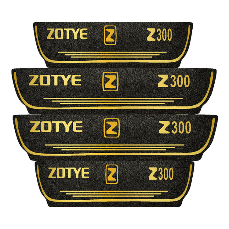 برچسب پارکابی خودرو مهدیار مدل چرم کد pkT1090 مناسب برای اریو زوتی بسته 4 عددی تولیدی مستر لوکسینو
