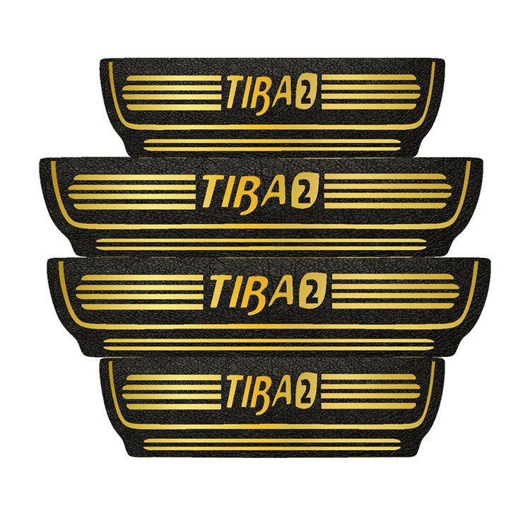 برچسب پارکابی خودرو مهدیار طرح چرم کد pkT1071 مناسب برای تیبا2 بسته 4 عددی تولیدی مستر لوکسینو