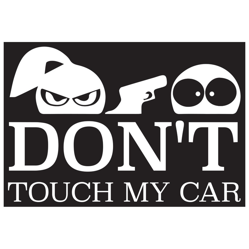 استیکر خودرو گراسیپا مدل Dont toch my car C-20 تولیدی مستر لوکسینو مدل 1