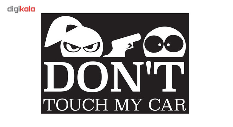 استیکر خودرو گراسیپا مدل Dont toch my car C-20 تولیدی مستر لوکسینو مدل 1