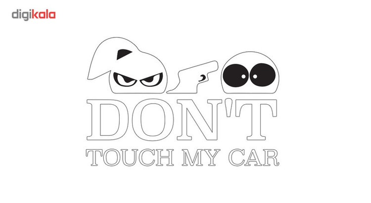 استیکر خودرو گراسیپا مدل Dont toch my car C-20 تولیدی مستر لوکسینو