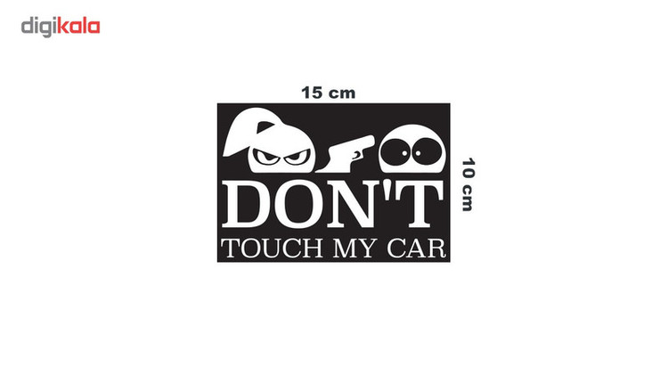 استیکر خودرو گراسیپا مدل Dont toch my car C-20 تولیدی مستر لوکسینو