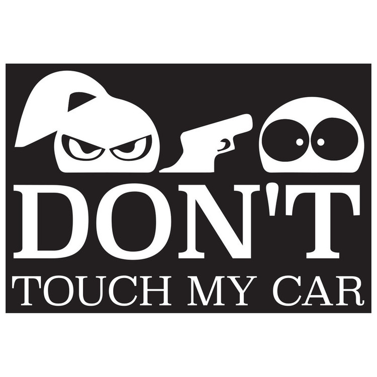 استیکر خودرو گراسیپا مدل Dont toch my car C-20 تولیدی مستر لوکسینو