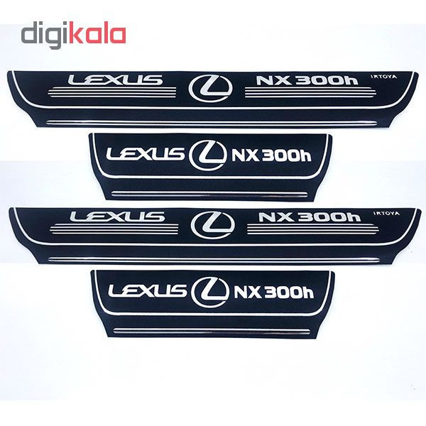برچسب پارکابی خودرو کد SK027 مناسب برای لکسوس ان ایکس 300 مجموعه 4 عددی تولیدی مستر لوکسینو