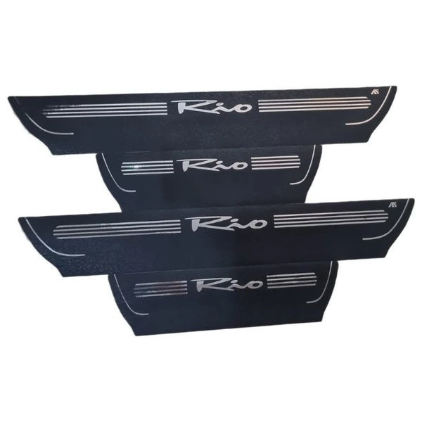 برچسب پارکابی خودرو استیک طرح چرم کد M333 مناسب برای ریو مجموعه 4 عددی تولیدی مستر لوکسینو