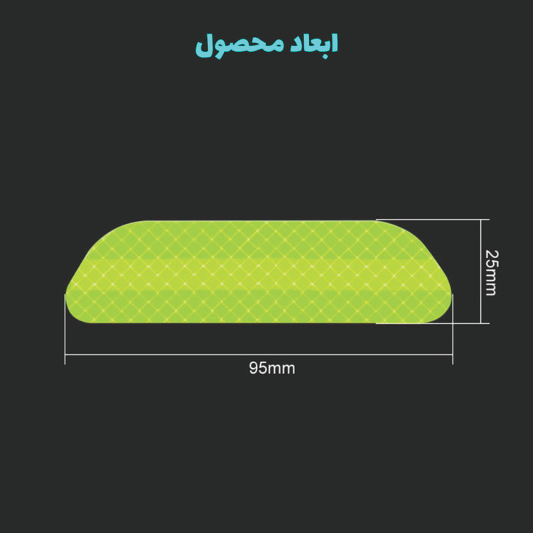برچسب شبرنگ هشدار باز بودن درب خودرو ونگارد مدل S114 مناسب برای تیبا بسته 4 عددی تولیدی مستر لوکسینو
