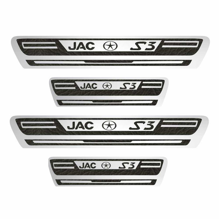 برچسب پارکابی خودرو کد A034 مناسب برای Jac S3 بسته 4 عددی تولیدی مستر لوکسینو