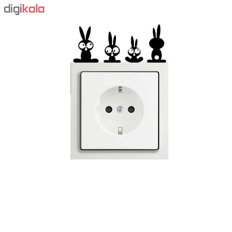 استیکر کلید پریز طرح خرگوش کد M09 تولیدی مستر لوکسینو