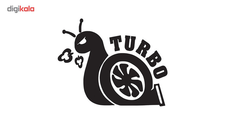 استیکر خودرو طرح Turbo تولیدی مستر لوکسینو