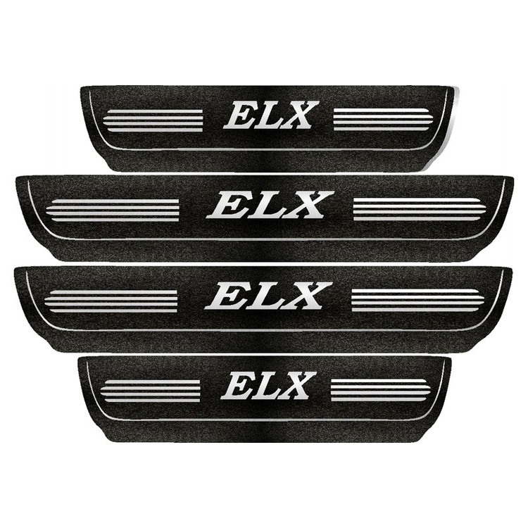 برچسب پارکابی خودرو مهدیار طرح چرم ELX کد pka1093 بسته 4 عددی تولیدی مستر لوکسینو
