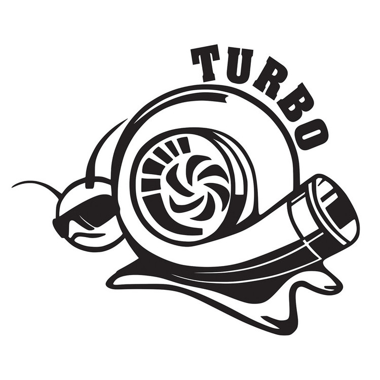 استیکر خودرو طرح Turbo2 تولیدی مستر لوکسینو