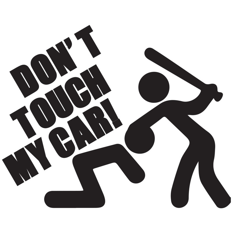 استیکر خودرو گراسیپا مدل Dont toch my car C-22 تولیدی مستر لوکسینو