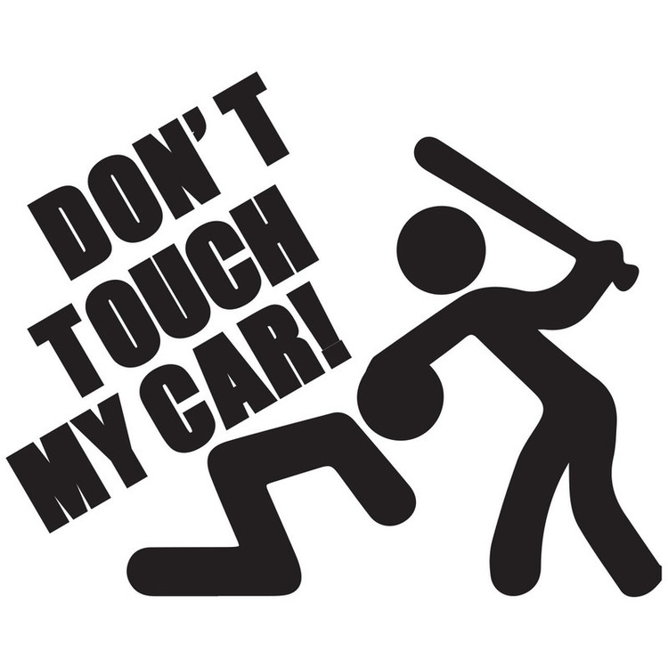 استیکر خودرو گراسیپا مدل Dont toch my car C-22 تولیدی مستر لوکسینو