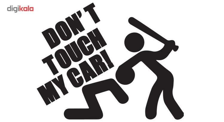 استیکر خودرو گراسیپا مدل Dont toch my car C-22 تولیدی مستر لوکسینو