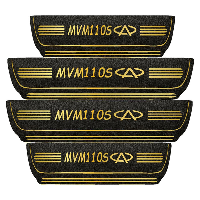 برچسب پارکابی خودرو مهدیار طرح چرم کد pkT1066 مناسب برای MVM 110S بسته 4 عددی تولیدی مستر لوکسینو