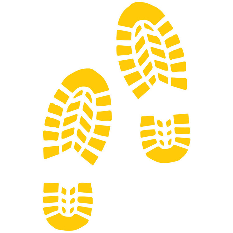 استیکر خودرو گراسیپا مدل نشنال FootPrint تولیدی مستر لوکسینو