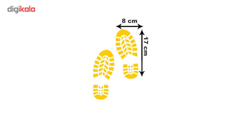 استیکر خودرو گراسیپا مدل نشنال FootPrint تولیدی مستر لوکسینو