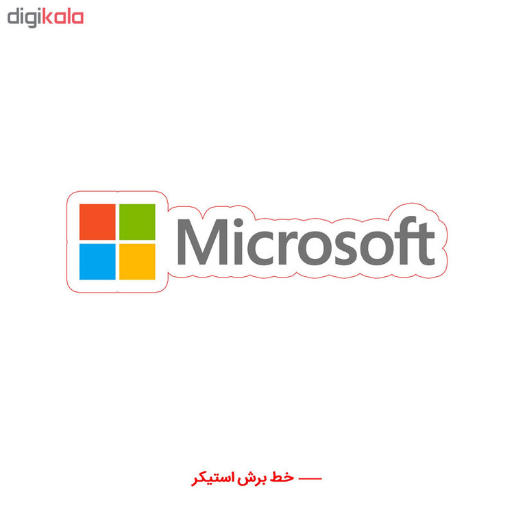 استیکر ونسونی طرح MicroSoft Text Logo تولیدی مستر لوکسینو