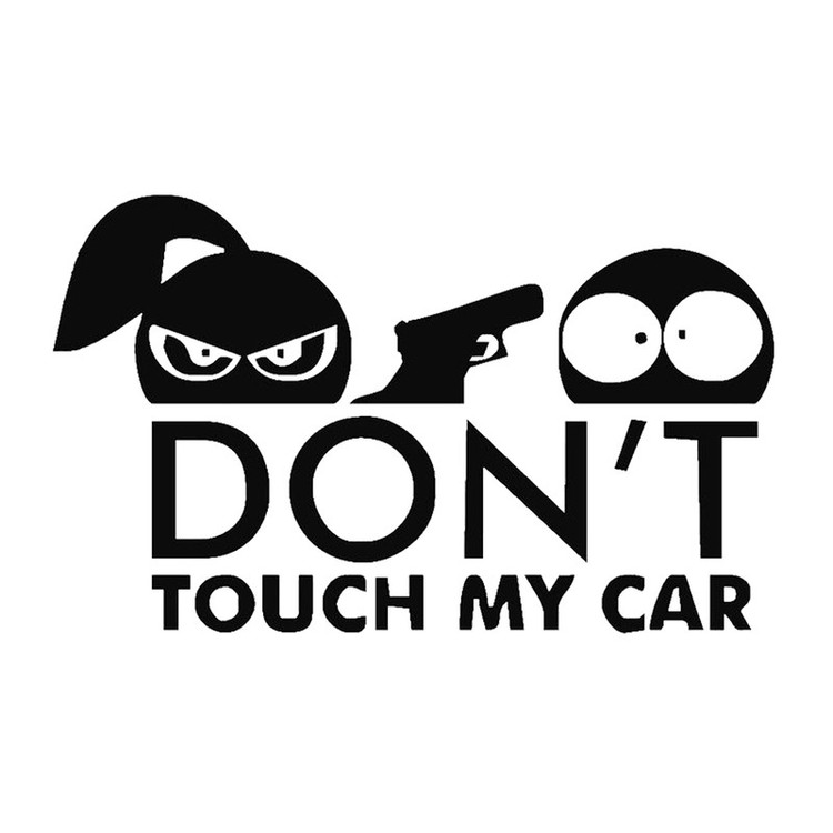 برچسب بدنه خودرو شیپرس طرح DONT TOUCH کد Sd007 M تولیدی مستر لوکسینو