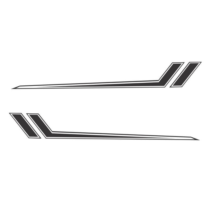 برچسب پارکابی خودرو مهدیار طرح ساده کد SD103m بسته دو عددی تولیدی مستر لوکسینو