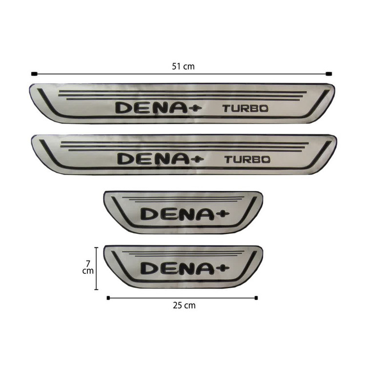 برچسب پا رکابی خودرو کد K6565 مناسب برای دنا پلاس مجموعه 4 عددی تولیدی مستر لوکسینو مدل 1