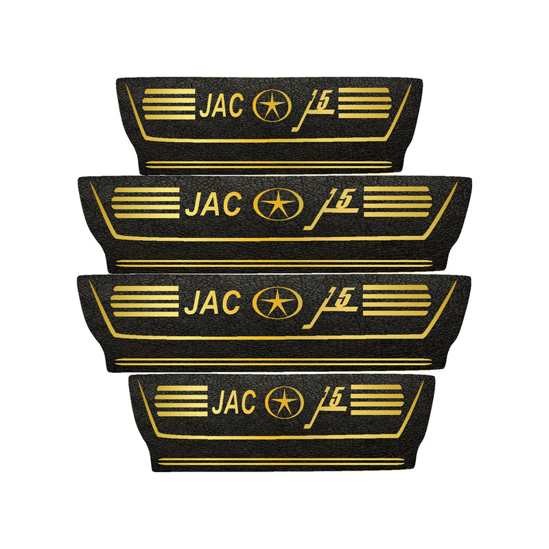 برچسب پارکابی خودرو مهدیار طرح چرم کدpkT1059 مناسب برای جک j5 بسته 4 عددی تولیدی مستر لوکسینو
