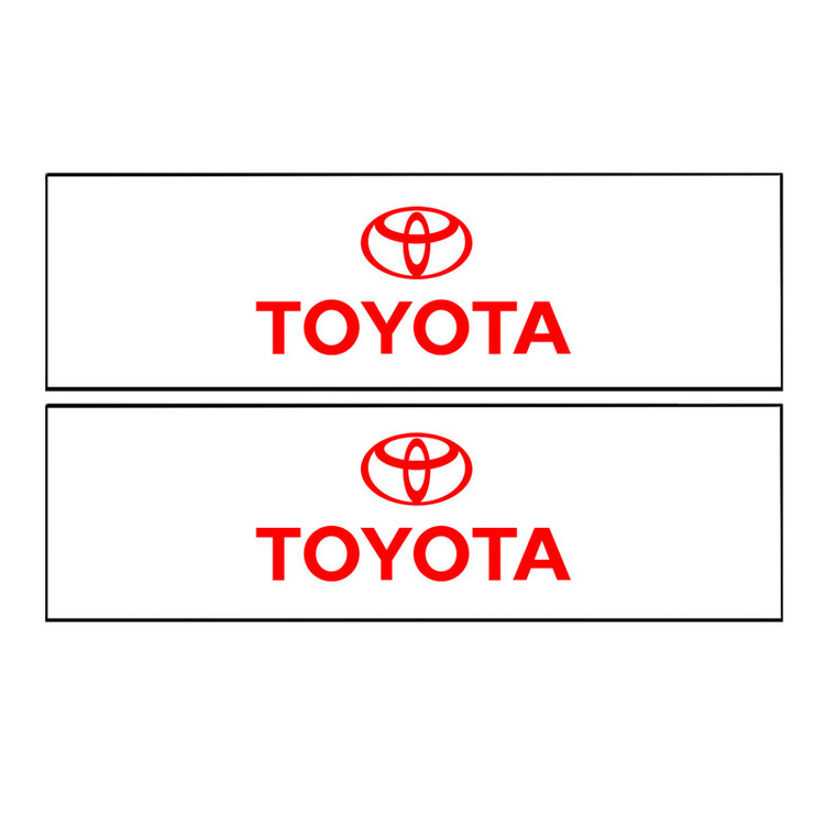 برچسب پا رکابی خودرو طرح TOYOTA مدل TIG021 بسته 2 عددی تولیدی مستر لوکسینو